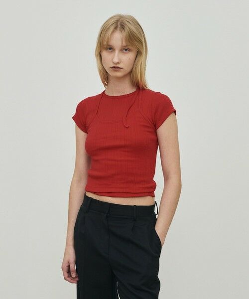 TOMORROWLAND / トゥモローランド キャミソール・チューブトップ | アイレットジャージー ホルターネック キャミソール | 詳細2