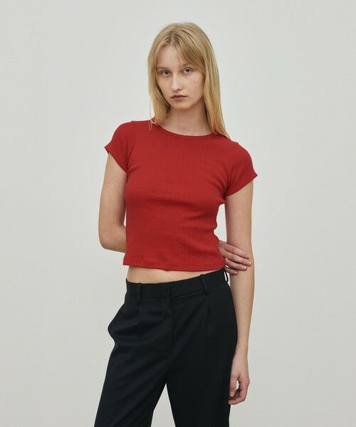 TOMORROWLAND / トゥモローランド Tシャツ | アイレットジャージー ミニTシャツ | 詳細2