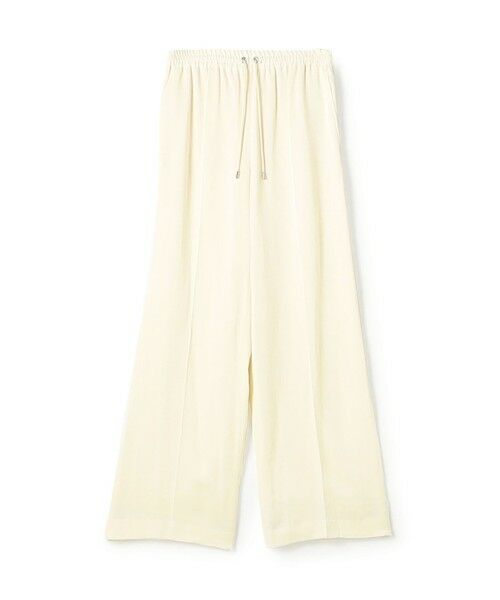 TOMORROWLAND / トゥモローランド その他パンツ | レーヨンウールサテン イージーストレートパンツ(11 ホワイト)