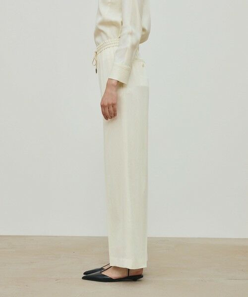 TOMORROWLAND / トゥモローランド その他パンツ | レーヨンウールサテン イージーストレートパンツ | 詳細3