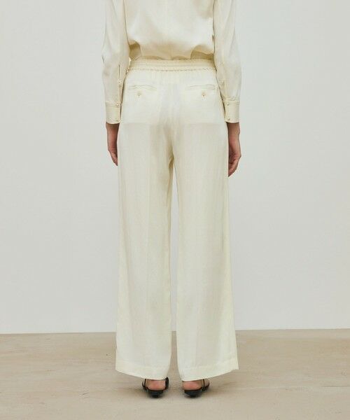 TOMORROWLAND / トゥモローランド その他パンツ | レーヨンウールサテン イージーストレートパンツ | 詳細4