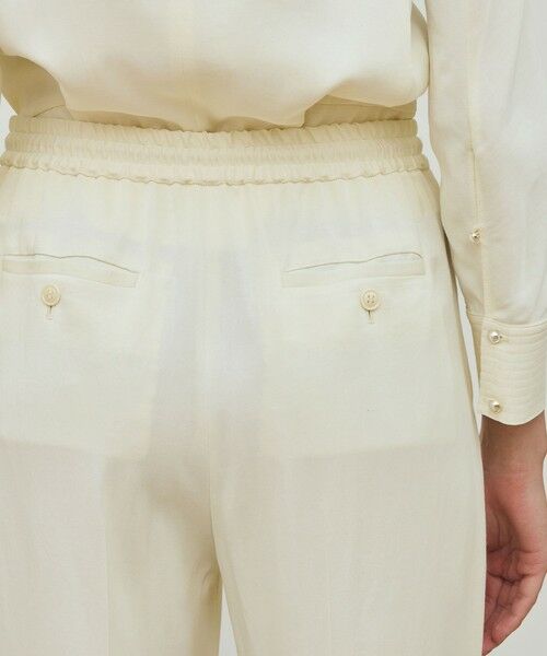 TOMORROWLAND / トゥモローランド その他パンツ | レーヨンウールサテン イージーストレートパンツ | 詳細6