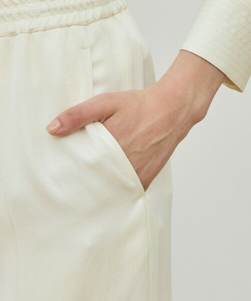 TOMORROWLAND / トゥモローランド その他パンツ | レーヨンウールサテン イージーストレートパンツ | 詳細7