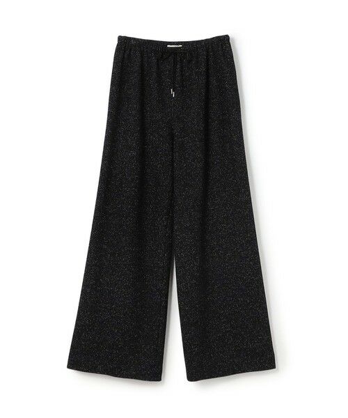 TOMORROWLAND/トゥモローランド ノイジーインレーステッチ イージーストレートパンツ 18 ブラック系 34(7号)