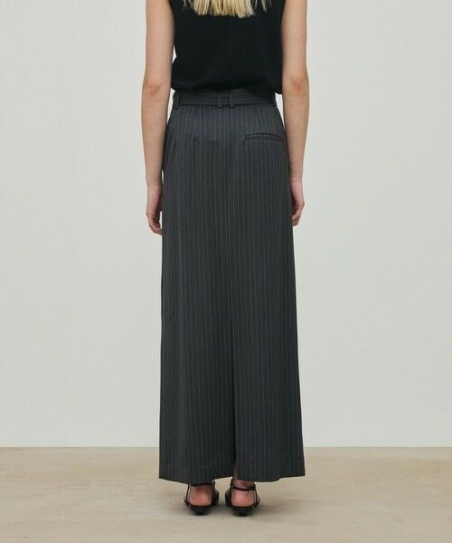 TOMORROWLAND / トゥモローランド ロング・マキシ丈スカート | ウールドスキン ベルデッドストレートスカート | 詳細4