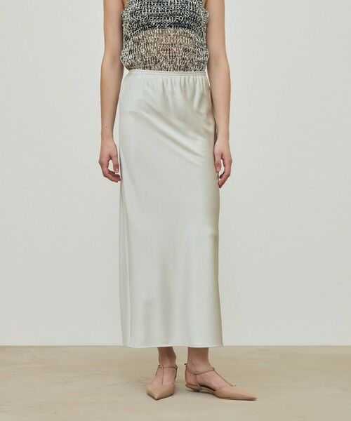 TOMORROWLAND / トゥモローランド ロング・マキシ丈スカート | シルクストレッチサテン エラスティックストレートスカート | 詳細2