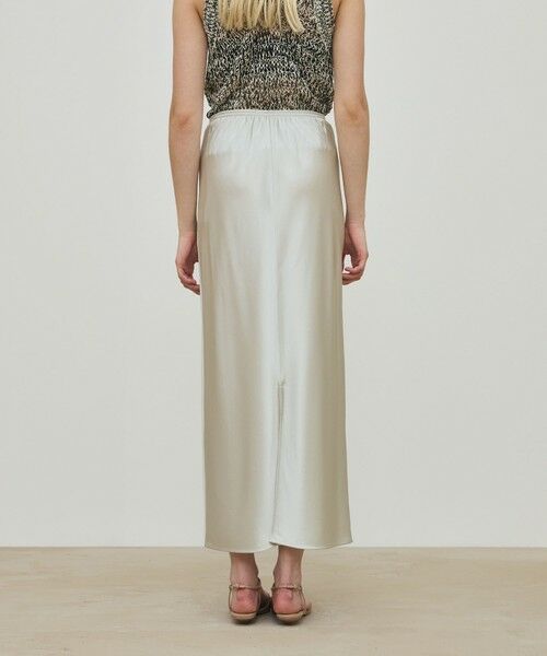 TOMORROWLAND / トゥモローランド ロング・マキシ丈スカート | シルクストレッチサテン エラスティックストレートスカート | 詳細4