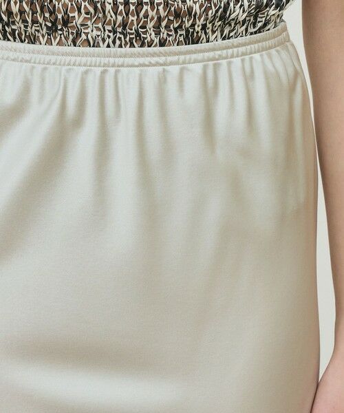 TOMORROWLAND / トゥモローランド ロング・マキシ丈スカート | シルクストレッチサテン エラスティックストレートスカート | 詳細5