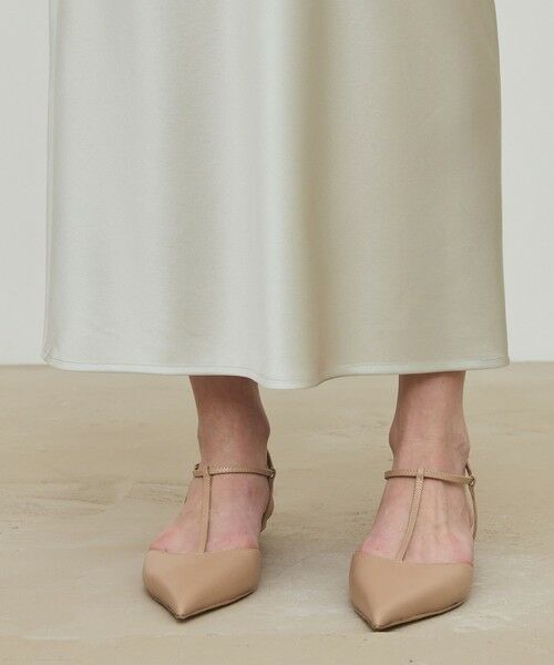 TOMORROWLAND / トゥモローランド ロング・マキシ丈スカート | シルクストレッチサテン エラスティックストレートスカート | 詳細7