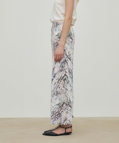 TOMORROWLAND / トゥモローランド ロング・マキシ丈スカート | メッセージ ウォールプリント エラスティックストレートスカート | 詳細3