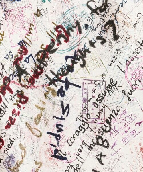 TOMORROWLAND / トゥモローランド ロング・マキシ丈スカート | メッセージ ウォールプリント エラスティックストレートスカート | 詳細8