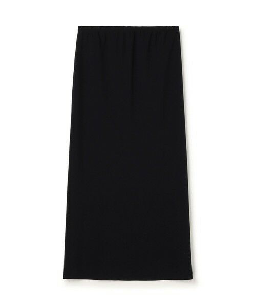 TOMORROWLAND / トゥモローランド ロング・マキシ丈スカート | ライトダブルクロス エラスティックストレートスカート（69 ネイビー）