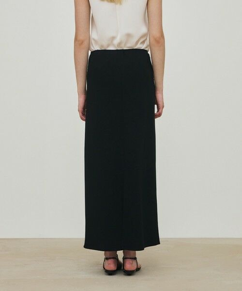 TOMORROWLAND / トゥモローランド ロング・マキシ丈スカート | ライトダブルクロス エラスティックストレートスカート | 詳細4