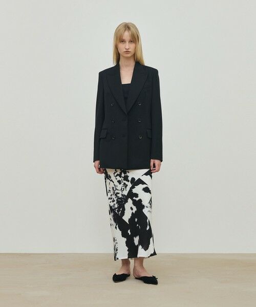 TOMORROWLAND / トゥモローランド ロング・マキシ丈スカート | カウハイドプリント エラスティックストレートスカート | 詳細1