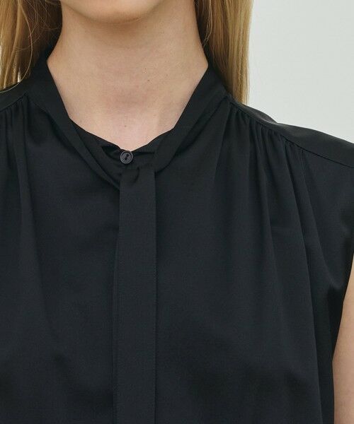 TOMORROWLAND / トゥモローランド ロング・マキシ丈ワンピース | シルクストレッチサテン スモッキングギャザーワンピース | 詳細4