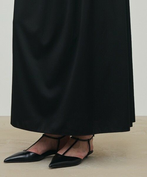 TOMORROWLAND / トゥモローランド ロング・マキシ丈ワンピース | シルクストレッチサテン スモッキングギャザーワンピース | 詳細8