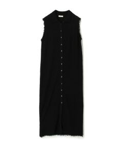 TOMORROWLAND / トゥモローランド ミニ丈・ひざ丈ワンピース | カールヤーンニット シャツワンピース