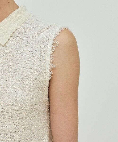 TOMORROWLAND / トゥモローランド ミニ丈・ひざ丈ワンピース | カールヤーンニット シャツワンピース | 詳細6