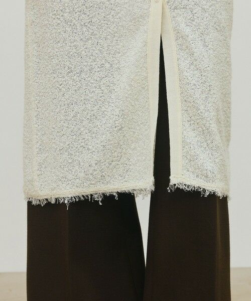 TOMORROWLAND / トゥモローランド ミニ丈・ひざ丈ワンピース | カールヤーンニット シャツワンピース | 詳細7