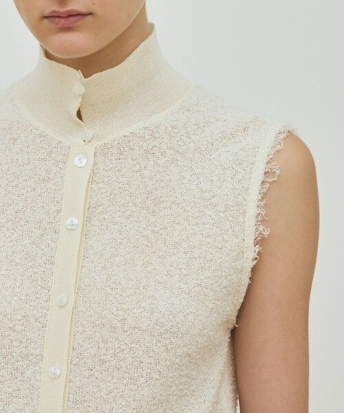 TOMORROWLAND / トゥモローランド ミニ丈・ひざ丈ワンピース | カールヤーンニット シャツワンピース | 詳細9