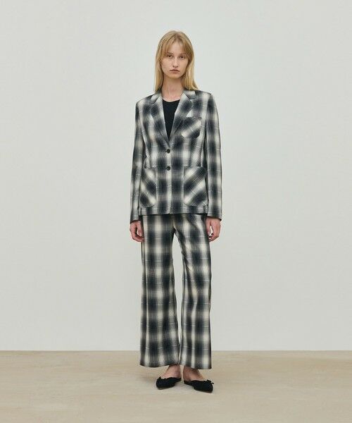 TOMORROWLAND / トゥモローランド テーラードジャケット | アキハ オンブレーチェック  シングルジャケット | 詳細1