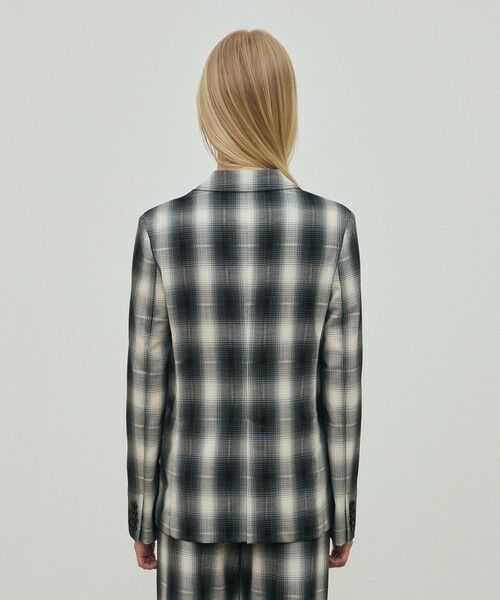 TOMORROWLAND / トゥモローランド テーラードジャケット | アキハ オンブレーチェック  シングルジャケット | 詳細4