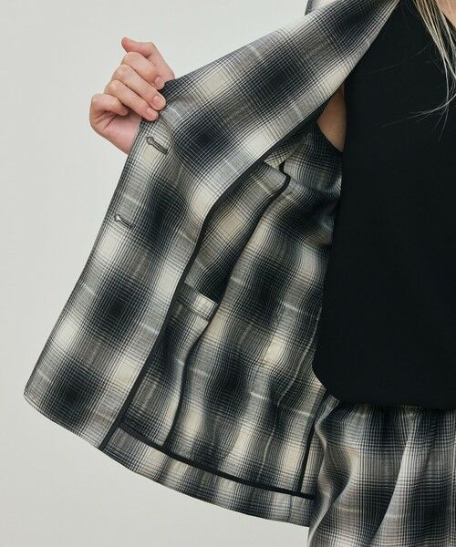 TOMORROWLAND / トゥモローランド テーラードジャケット | アキハ オンブレーチェック  シングルジャケット | 詳細5
