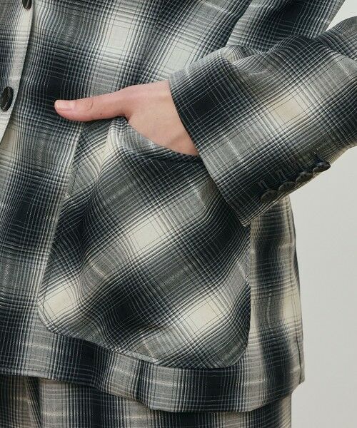 TOMORROWLAND / トゥモローランド テーラードジャケット | アキハ オンブレーチェック  シングルジャケット | 詳細9