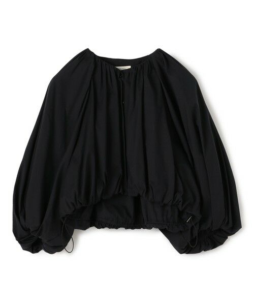 TOMORROWLAND/トゥモローランド コットンストレッチポプリン クロップドバブルブルゾン 19 ブラック F