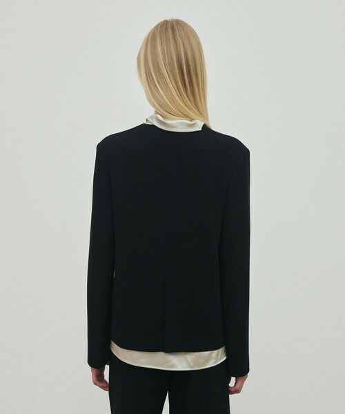 TOMORROWLAND / トゥモローランド ノーカラージャケット | ライトダブルクロス ノーカラージャケット | 詳細4