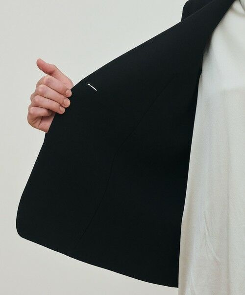 TOMORROWLAND / トゥモローランド ノーカラージャケット | ライトダブルクロス ノーカラージャケット | 詳細5