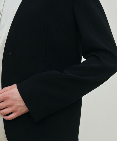 TOMORROWLAND / トゥモローランド ノーカラージャケット | ライトダブルクロス ノーカラージャケット | 詳細7