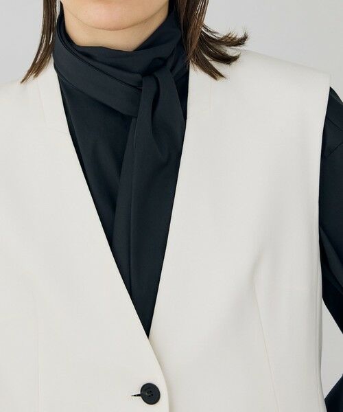 TOMORROWLAND / トゥモローランド ノーカラージャケット | ライトダブルクロス ノーカラージレ | 詳細17