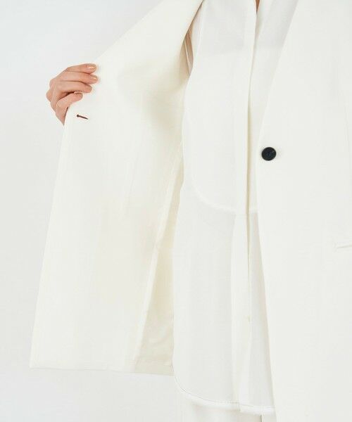 TOMORROWLAND / トゥモローランド ノーカラージャケット | ライトダブルクロス ノーカラージレ | 詳細21