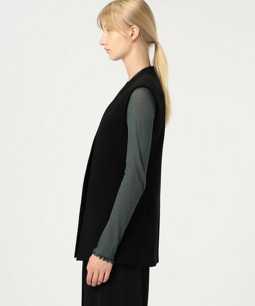 TOMORROWLAND / トゥモローランド ノーカラージャケット | ライトダブルクロス ノーカラージレ | 詳細3