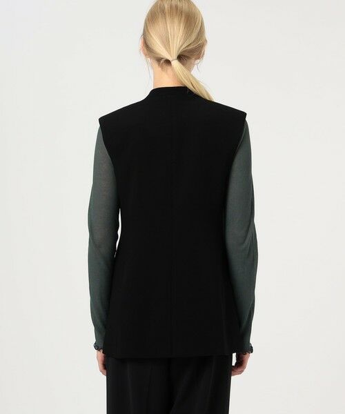 TOMORROWLAND / トゥモローランド ノーカラージャケット | ライトダブルクロス ノーカラージレ | 詳細4