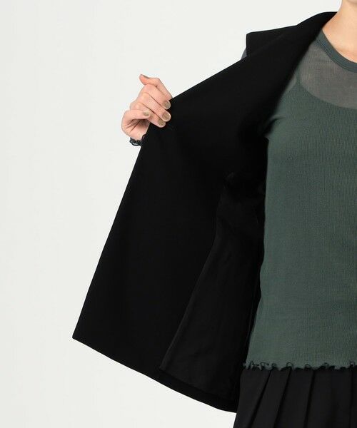 TOMORROWLAND / トゥモローランド ノーカラージャケット | ライトダブルクロス ノーカラージレ | 詳細5