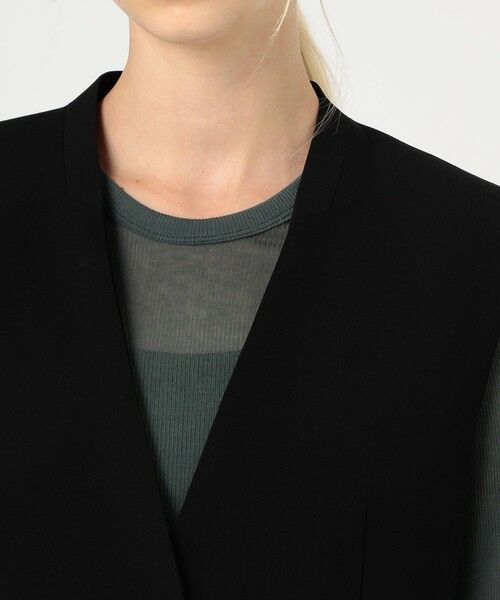 TOMORROWLAND / トゥモローランド ノーカラージャケット | ライトダブルクロス ノーカラージレ | 詳細6