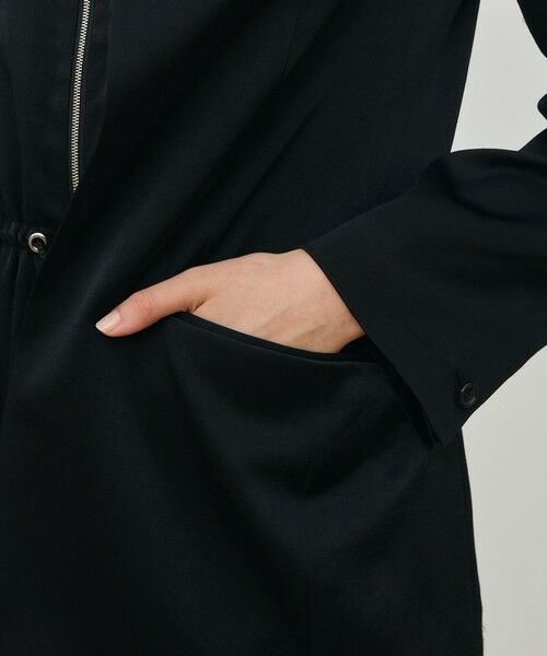 TOMORROWLAND / トゥモローランド ノーカラージャケット | レーヨンサテン クルーネックジャケット | 詳細9