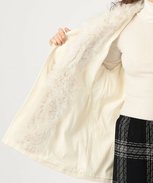 TOMORROWLAND / トゥモローランド トレンチコート | コットンサテン ムートンカラーコート | 詳細6