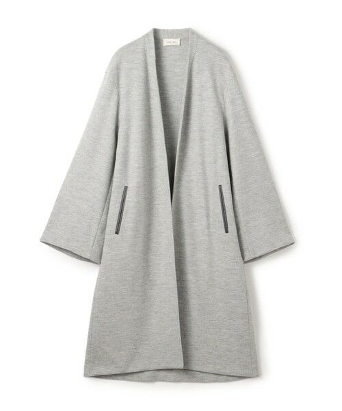 TOMORROWLAND/トゥモローランド ニットコンビネーション ロングコート 15 グレー F