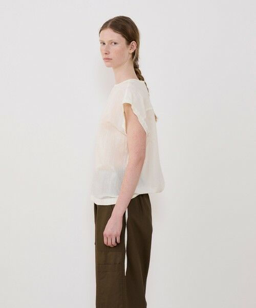 TOMORROWLAND / トゥモローランド シャツ・ブラウス | コットンシルクオーガンジー バックギャザープルオーバー | 詳細3