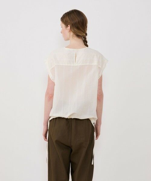 TOMORROWLAND / トゥモローランド シャツ・ブラウス | コットンシルクオーガンジー バックギャザープルオーバー | 詳細4