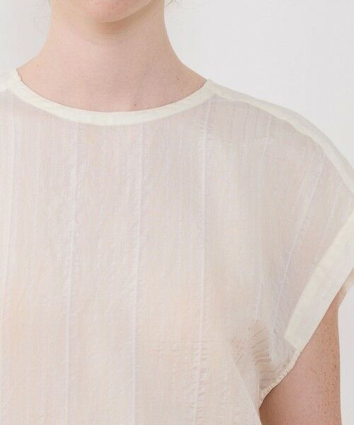 TOMORROWLAND / トゥモローランド シャツ・ブラウス | コットンシルクオーガンジー バックギャザープルオーバー | 詳細5