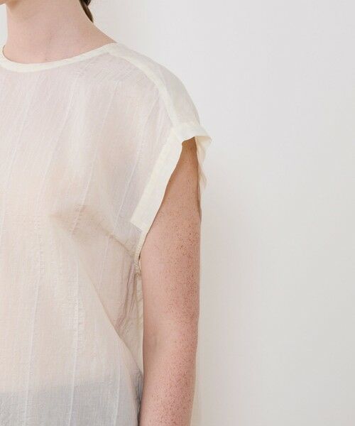 TOMORROWLAND / トゥモローランド シャツ・ブラウス | コットンシルクオーガンジー バックギャザープルオーバー | 詳細6