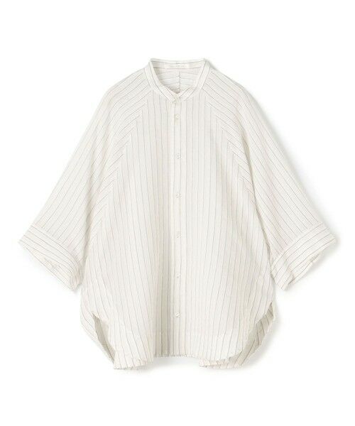 TOMORROWLAND/トゥモローランド コットンシルクオーガンジー ワイドバランスシャツ 16 グレー系 F