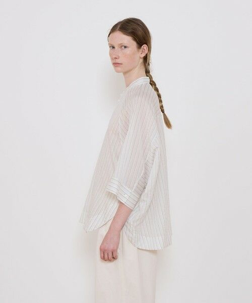 TOMORROWLAND / トゥモローランド シャツ・ブラウス | コットンシルクオーガンジー ワイドバランスシャツ | 詳細3