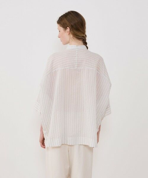 TOMORROWLAND / トゥモローランド シャツ・ブラウス | コットンシルクオーガンジー ワイドバランスシャツ | 詳細4