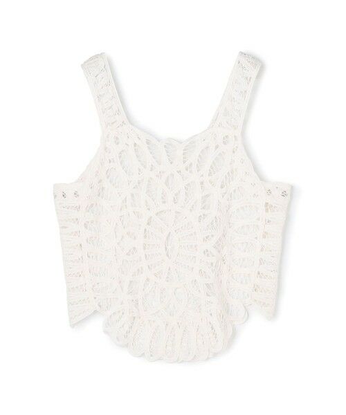 TOMORROWLAND/トゥモローランド バテンレース ベスト 11 ホワイト F