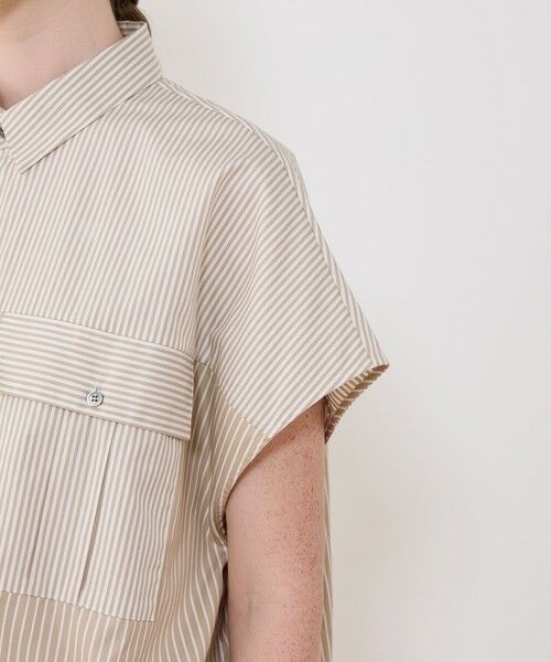 TOMORROWLAND / トゥモローランド シャツ・ブラウス | コンパクトポプリン フレンチスリーブシャツ | 詳細6